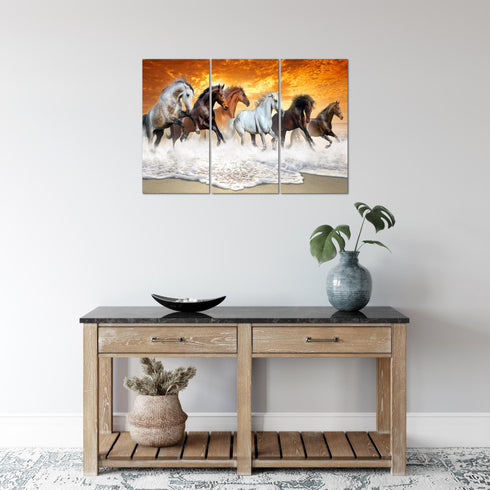 Wandbilder Wohnzimmer XXL Pferde Moderne Bilder Tiere